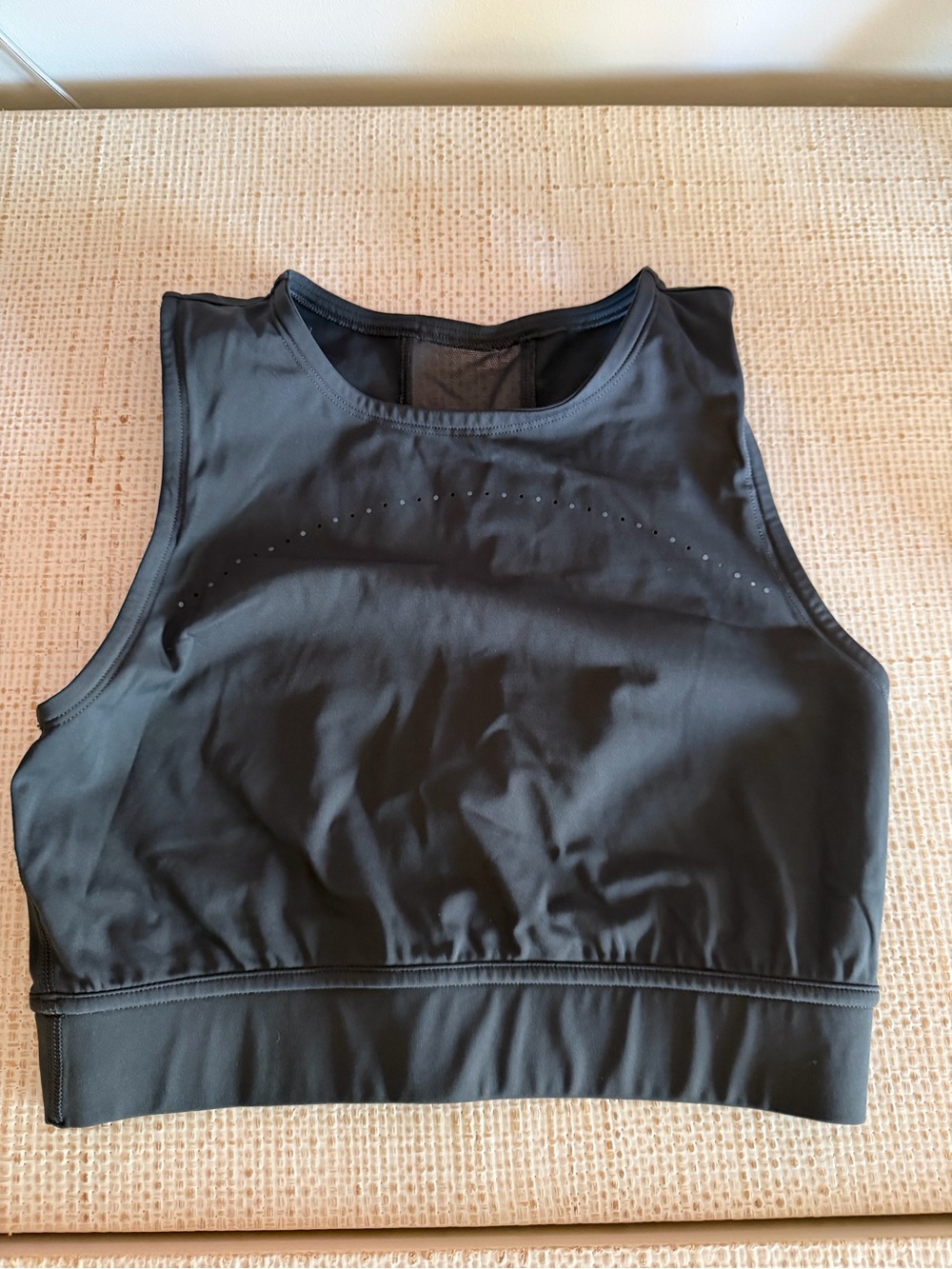 lululemon Gray High-Neck Sports Bra